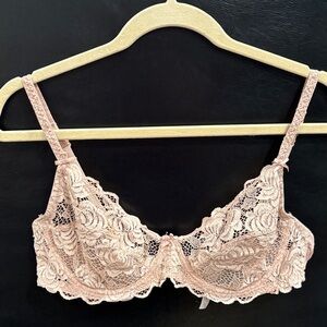 Adore Me Lace Underwire Bra in Light Pink